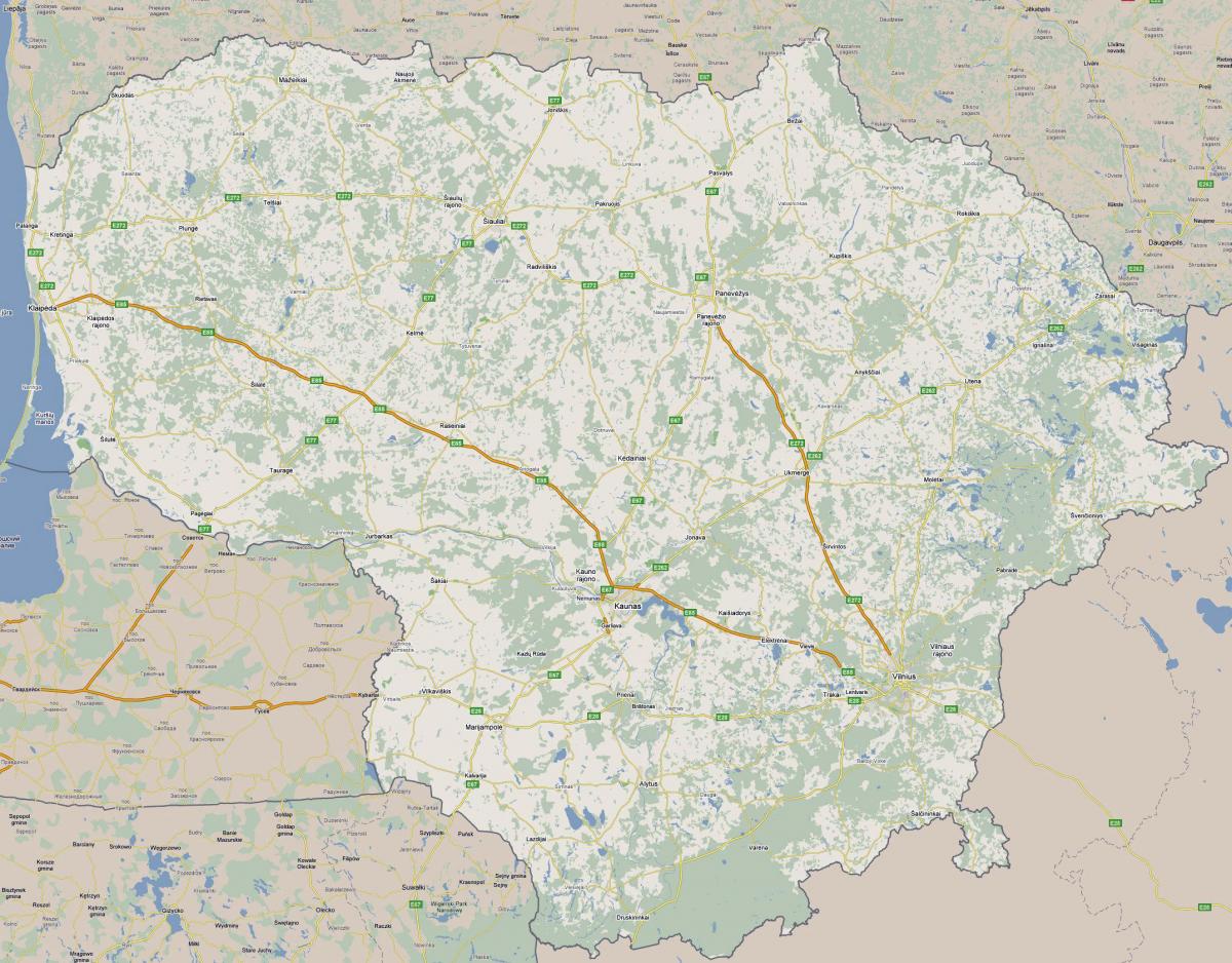 Kart Litva turist 