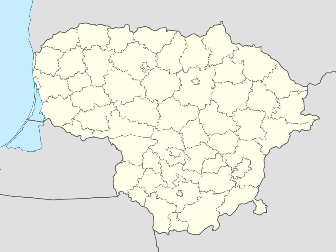 Kart Litva vektor