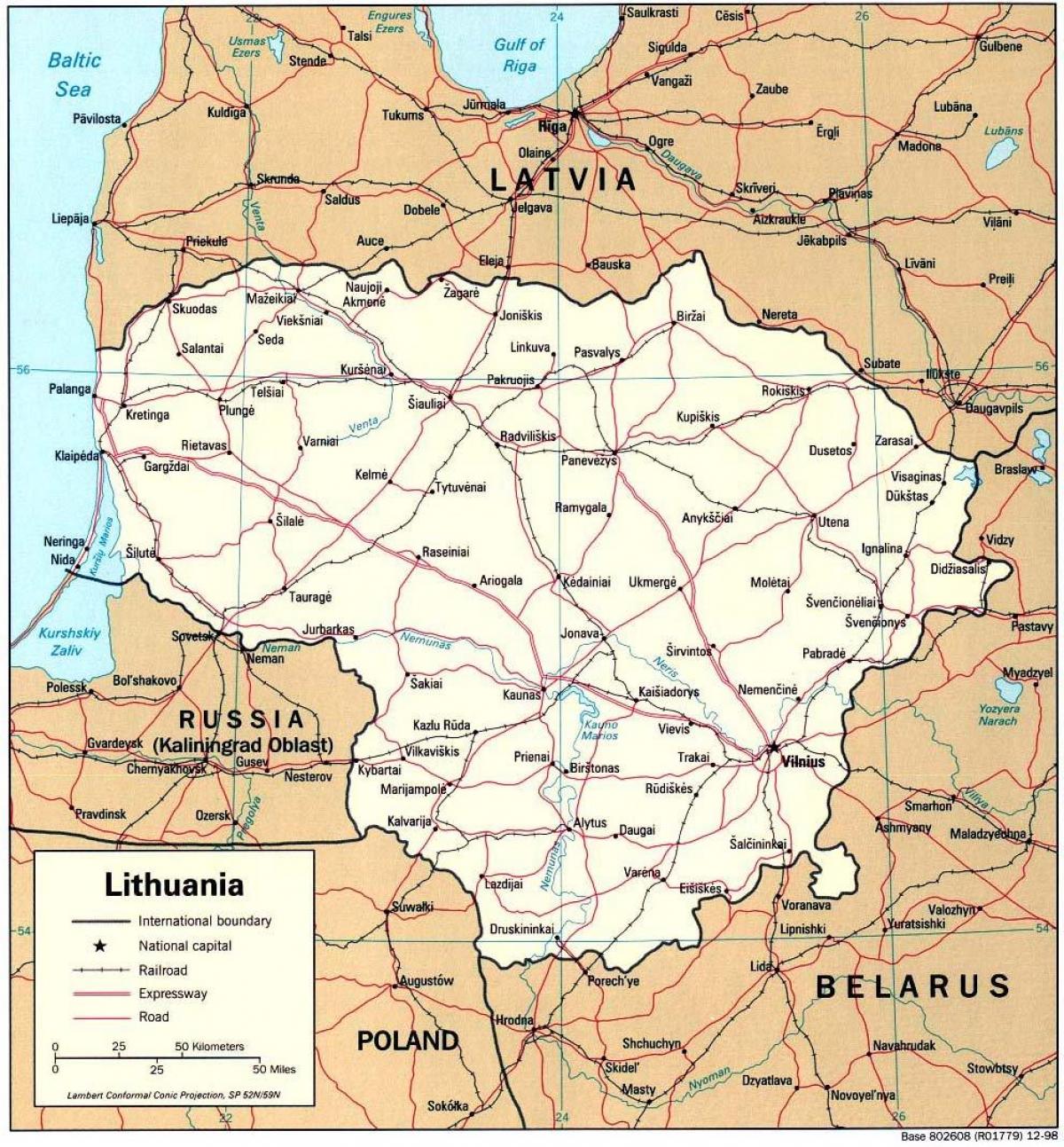 kart Litvanın