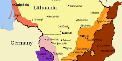 Xəritə каунаса, Litva